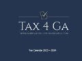 Tax Calendar(달력) Tax4GA